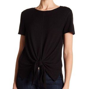 Harlowe & Graham Tie Front Cozy Tee